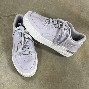 Puma purple platform sneakers